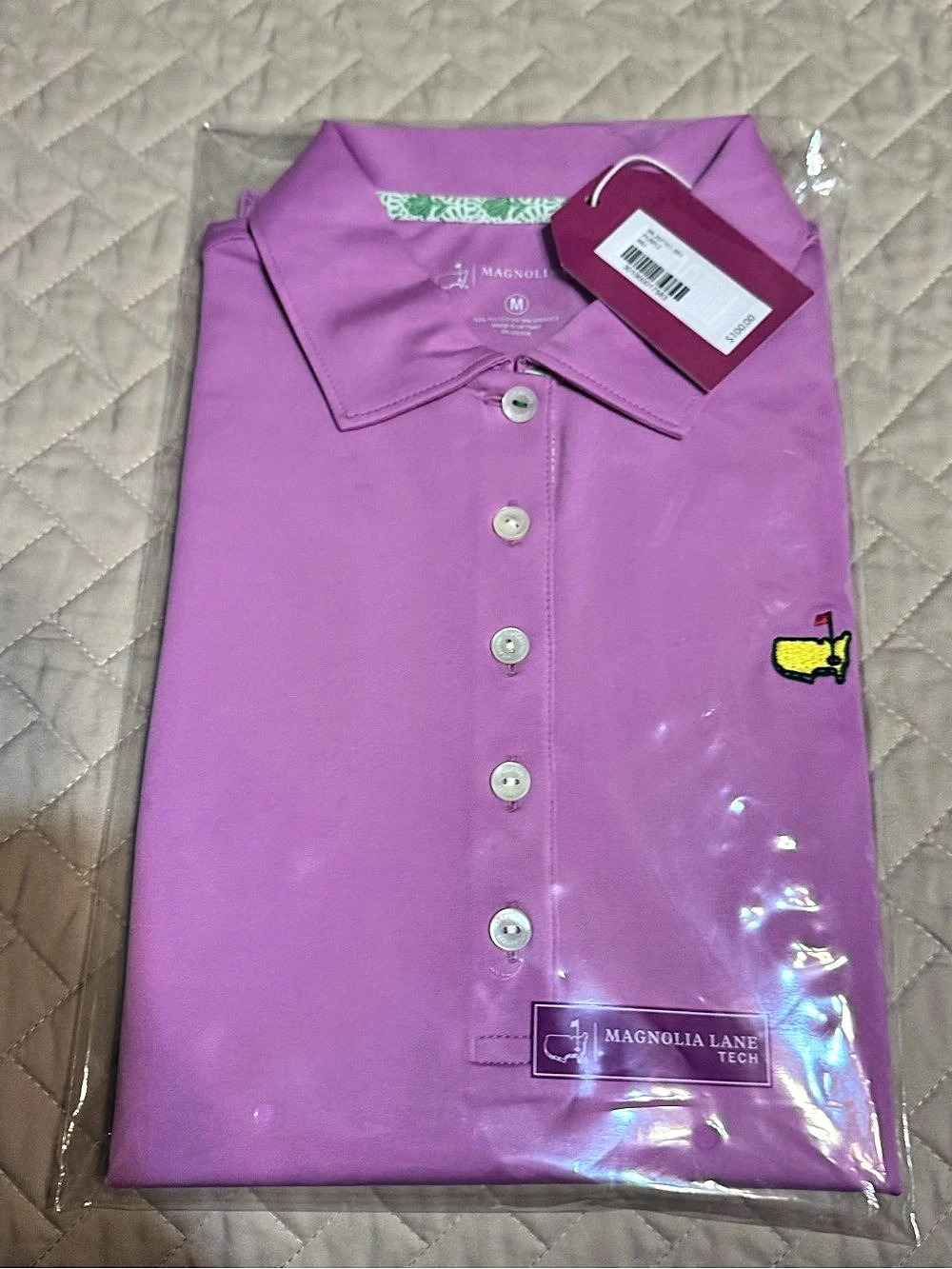 Master’s golf - Magnolia Lane Tech Polo Purple Medium